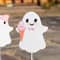 Glitzhome; Glitzhome® 23.75" Halloween Metal Pink Ghosts Yard Stake, Set of 3; Category:Halloween Yardstakes; Image:7